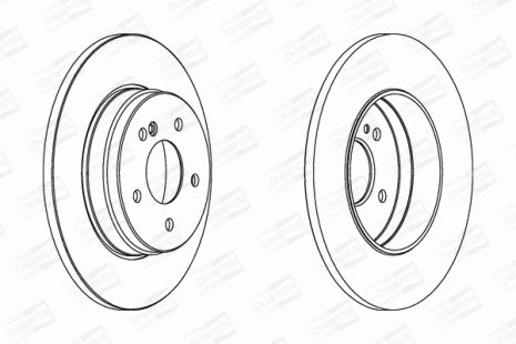 Диск тормозной MERCEDES-BENZ E-CLASS, CHAMPION (562051CH)