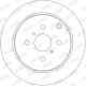 Диск гальмівний TOYOTA YARIS, JURID (562261JC) Диск гальмівний TOYOTA YARIS, JURID (562261JC)