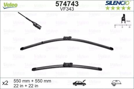 Щетка стеклоочистителя 574743 VW Щетка стеклоочистителя 574743 VW
