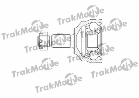 ШРУС в сборе, комплект FIAT SCUDO, CITROËN EVASION, TRAKMOTIVE (400572)