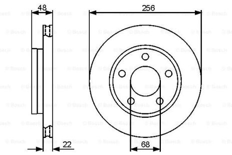 Диск тормозной VW PASSAT, AUDI A4, BOSCH (0986479463) Диск тормозной VW PASSAT, AUDI A4, BOSCH (0986479463)