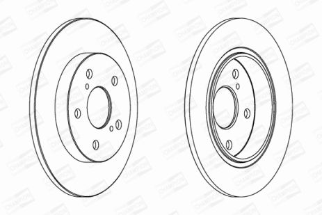 Диск гальмівний TOYOTA AURIS, CHAMPION (562599CH) Диск гальмівний TOYOTA AURIS, CHAMPION (562599CH)