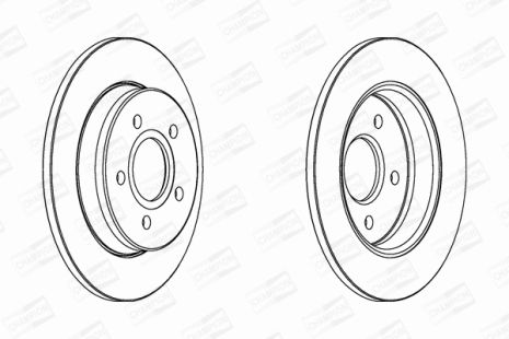 Диск тормозной FORD FOCUS, CHAMPION (562361CH)