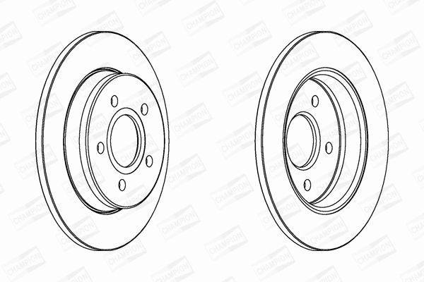 Диск тормозной FORD FOCUS, CHAMPION (562361CH) Диск тормозной FORD FOCUS, CHAMPION (562361CH)