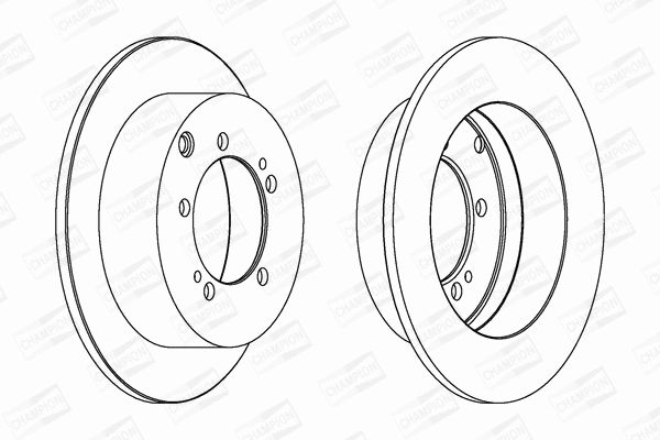 Диск тормозной CHRYSLER SEBRING, MITSUBISHI SPACE, CHAMPION (562781CH) Диск тормозной CHRYSLER SEBRING, MITSUBISHI SPACE, CHAMPION (562781CH)