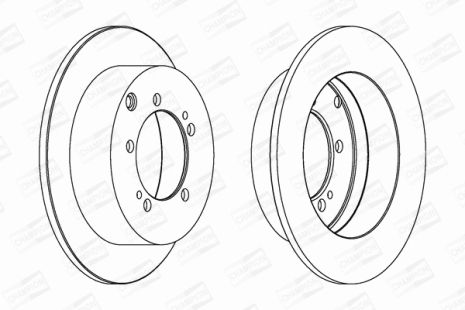 Диск тормозной CHRYSLER SEBRING, MITSUBISHI SPACE, CHAMPION (562781CH)