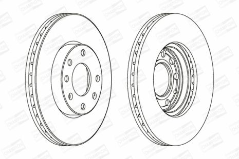 Диск тормозной CHEVROLET ASTRA, VAUXHALL ASTRA, CHAMPION (562069CH)