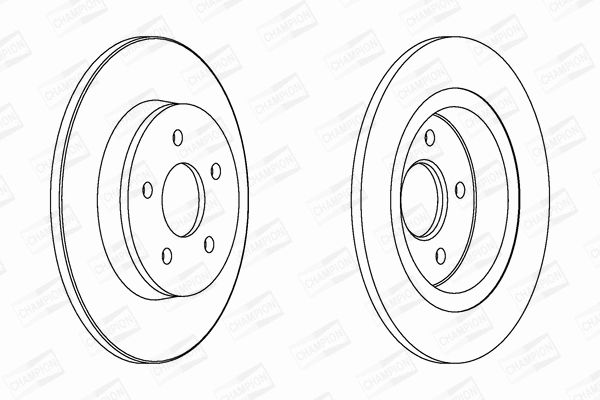 Диск тормозной FORD FOCUS, VOLVO V40, CHAMPION (562411CH) Диск тормозной FORD FOCUS, VOLVO V40, CHAMPION (562411CH)