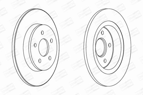 Диск тормозной FORD FOCUS, VOLVO V40, CHAMPION (562411CH)