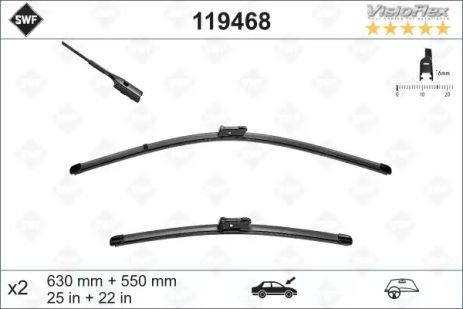 Щетка стеклоочистителя SEAT VW, VOLKSWAGEN 5NB998002, SWF (119468) Щетка стеклоочистителя SEAT VW, VOLKSWAGEN 5NB998002, SWF (119468)