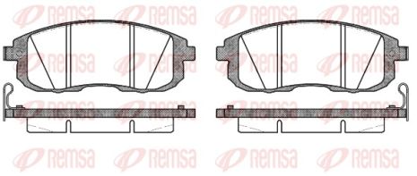 Комплект тормозных колодок, NISSAN D10601FE0A, NISSAN PULSAR, REMSA (029314) Комплект тормозных колодок, NISSAN D10601FE0A, NISSAN PULSAR, REMSA (029314)