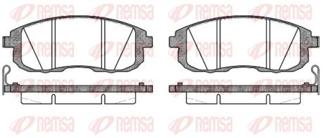 Комплект тормозных колодок, дисковый тормоз 029314 NISSAN