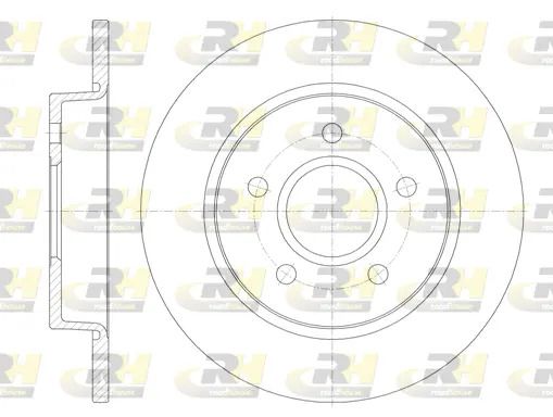 Диск гальмівний SSANGYONG KORANDO, FORD FOCUS, ROAD HOUSE (684600) Диск гальмівний SSANGYONG KORANDO, FORD FOCUS, ROAD HOUSE (684600)