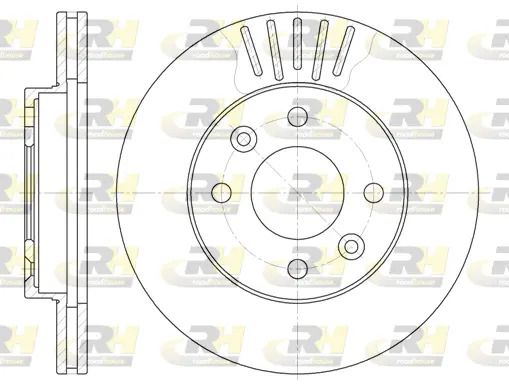 Диск гальмівний NISSAN KUBISTAR, RENAULT KANGOO, ROAD HOUSE (608010) Диск гальмівний NISSAN KUBISTAR, RENAULT KANGOO, ROAD HOUSE (608010)