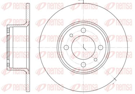 Диск гальмівний LADA NADESCHDA, REMSA (615600)