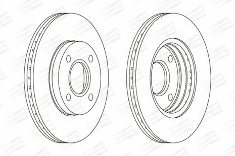Диск тормозной FORD AUSTRALIA, MAZDA 2, CHAMPION (562078CH)