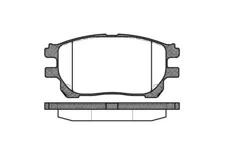 Колодки тормозные дисковые, TOYOTA 0446528410, TOYOTA PREVIA, REMSA (114300)