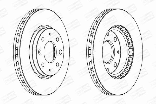 Диск тормозной KIA CERATO, CHAMPION (562794CH) Диск тормозной KIA CERATO, CHAMPION (562794CH)