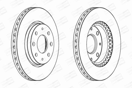 Диск тормозной KIA CERATO, CHAMPION (562794CH) Диск тормозной KIA CERATO, CHAMPION (562794CH)