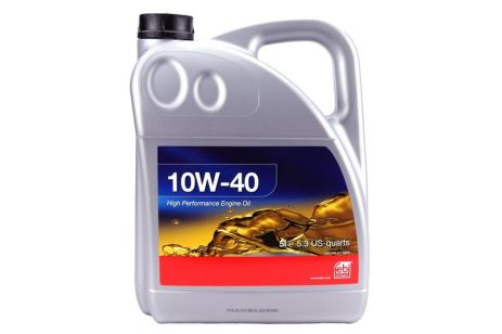 5л ( Made in GERMANY !! ) масло напівсинтетичне 10W-40 ACEA A3/B3/B4-02, API-SL/CF, MB…, FEBI BILSTEIN (32933)