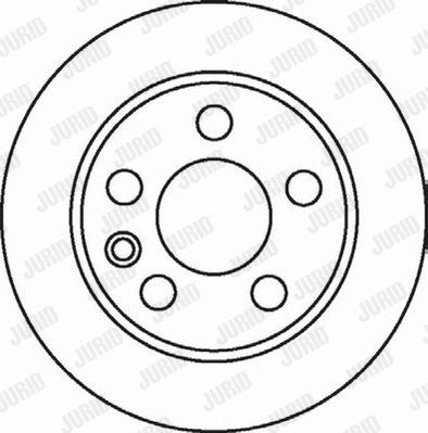 Диск гальмівний SEAT ALHAMBRA, FORD GALAXY, JURID (562057JC)