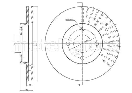 Диск тормозной NISSAN NOTE, CIFAM (8001659C) Диск тормозной NISSAN NOTE, CIFAM (8001659C)