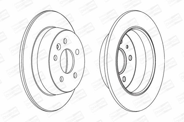 Диск гальмівний MERCEDES-BENZ VITO, CHAMPION (562065CH) Диск гальмівний MERCEDES-BENZ VITO, CHAMPION (562065CH)