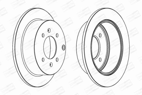 Диск гальмівний KIA MAGENTIS, HYUNDAI SONATA, CHAMPION (563042CH) Диск гальмівний KIA MAGENTIS, HYUNDAI SONATA, CHAMPION (563042CH)