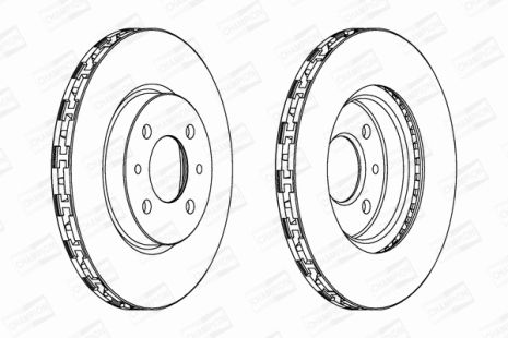 Диск тормозной CHRYSLER YPSILON, PEUGEOT BIPPER, CHAMPION (562178CH)