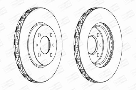 Диск тормозной CHRYSLER YPSILON, PEUGEOT BIPPER, CHAMPION (562178CH)