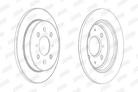 Диск тормозной HONDA JAZZ, JURID (562851JC) Диск тормозной HONDA JAZZ, JURID (562851JC)