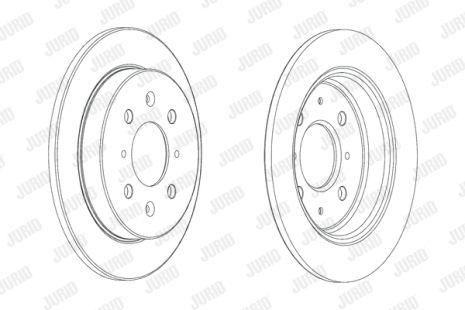 Диск гальмівний HONDA JAZZ, JURID (562851JC)