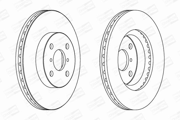 Диск тормозной DAIHATSU CHARADE, TOYOTA YARIS, CHAMPION (562421CH) Диск тормозной DAIHATSU CHARADE, TOYOTA YARIS, CHAMPION (562421CH)