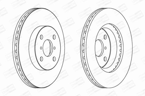 Диск тормозной DAIHATSU CHARADE, TOYOTA YARIS, CHAMPION (562421CH) Диск тормозной DAIHATSU CHARADE, TOYOTA YARIS, CHAMPION (562421CH)