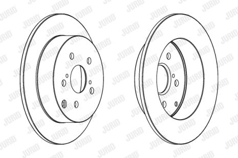 Диск гальмівний TOYOTA COROLLA, JURID (562415JC)