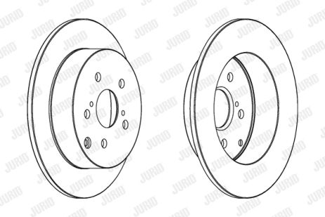 Диск тормозной TOYOTA COROLLA, JURID (562415JC) Диск тормозной TOYOTA COROLLA, JURID (562415JC)