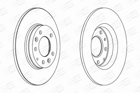Диск тормозной MAZDA 6, CHAMPION (562416CH)