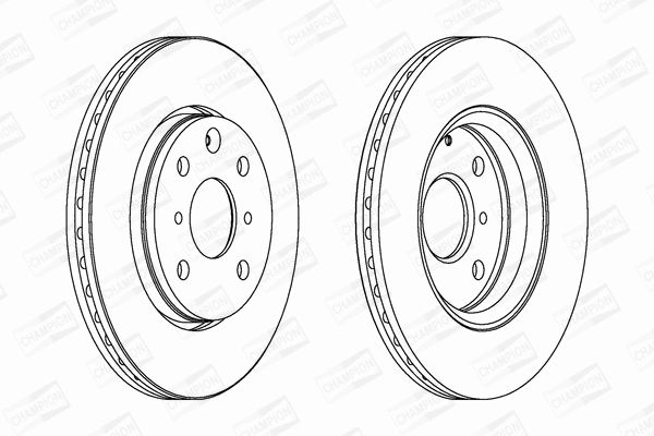 Диск тормозной TOYOTA AYGO, PEUGEOT 108, CHAMPION (562311CH) Диск тормозной TOYOTA AYGO, PEUGEOT 108, CHAMPION (562311CH)