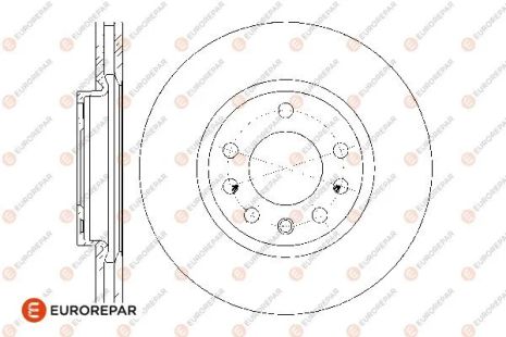 Диск тормозной VAUXHALL CORSA, OPEL CORSA, EUROREPAR (1676009680)