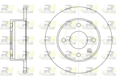 Диск гальмівний FORD ESCORT, ROAD HOUSE (609500) Диск гальмівний FORD ESCORT, ROAD HOUSE (609500)
