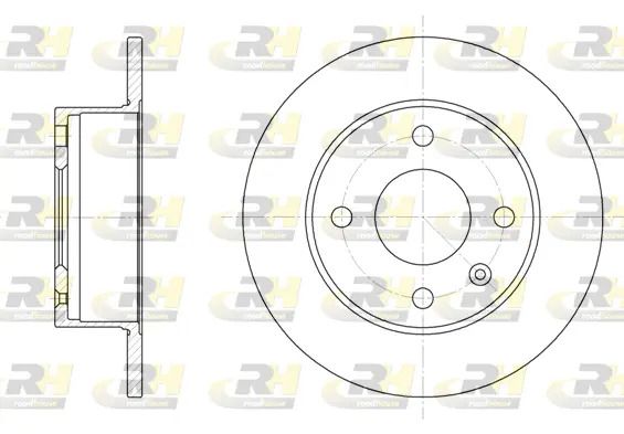 Диск гальмівний FORD ESCORT, ROAD HOUSE (609500) Диск гальмівний FORD ESCORT, ROAD HOUSE (609500)