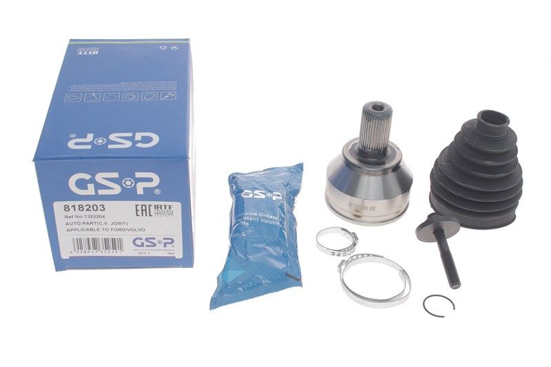 Шарнирный комплект, приводной вал, VOLVO V50, FORD FOCUS, GSP (818203) Шарнирный комплект, приводной вал, VOLVO V50, FORD FOCUS, GSP (818203)