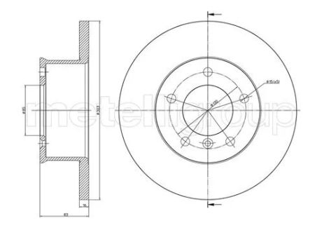 Диск тормозной PUCH G-MODELL, MERCEDES-BENZ G-CLASS, CIFAM (800419)