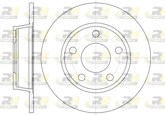 Диск тормозной HYUNDAI i30, AUDI A6, ROAD HOUSE (672300) Диск тормозной HYUNDAI i30, AUDI A6, ROAD HOUSE (672300)
