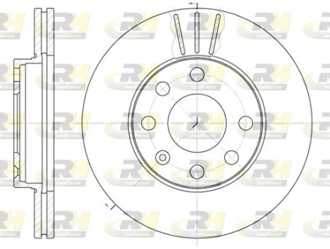 Диск тормозной VAUXHALL ASTRA, OPEL ASTRA, ROAD HOUSE (606110)