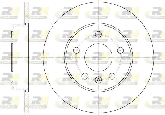 Диск тормозной OPEL MERIVA, VAUXHALL MERIVA, ROAD HOUSE (657800) Диск тормозной OPEL MERIVA, VAUXHALL MERIVA, ROAD HOUSE (657800)