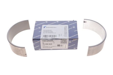 Вкладыши шатунные 0,25 Mercedes Benz OM904/906, KOLBENSCHMIDT (79350610)