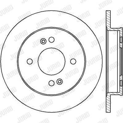 Диск тормозной HYUNDAI i10, KIA PICANTO, JURID (562429JC) Диск тормозной HYUNDAI i10, KIA PICANTO, JURID (562429JC)