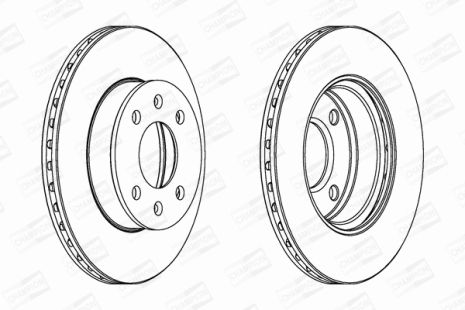 Диск тормозной SAAB 9-3, HYUNDAI i10, CHAMPION (562428CH)