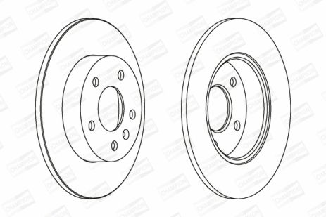 Диск тормозной CHEVROLET ZAFIRA, OPEL ASTRA, CHAMPION (562072CH)